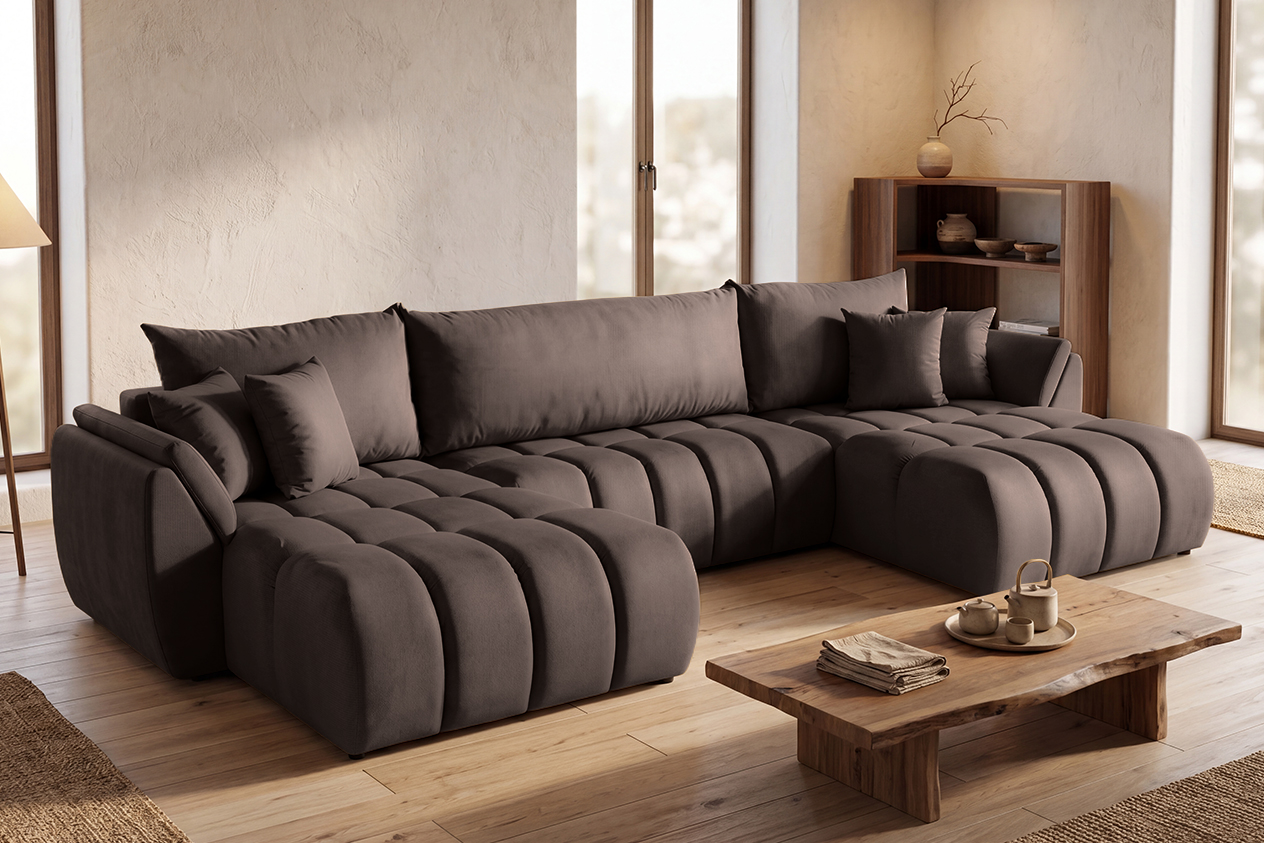 OTI U Ecksofa Monolith Braun 15